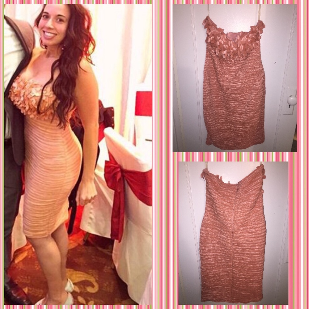 Romeo & Juliet: Beautiful salmon formal dress